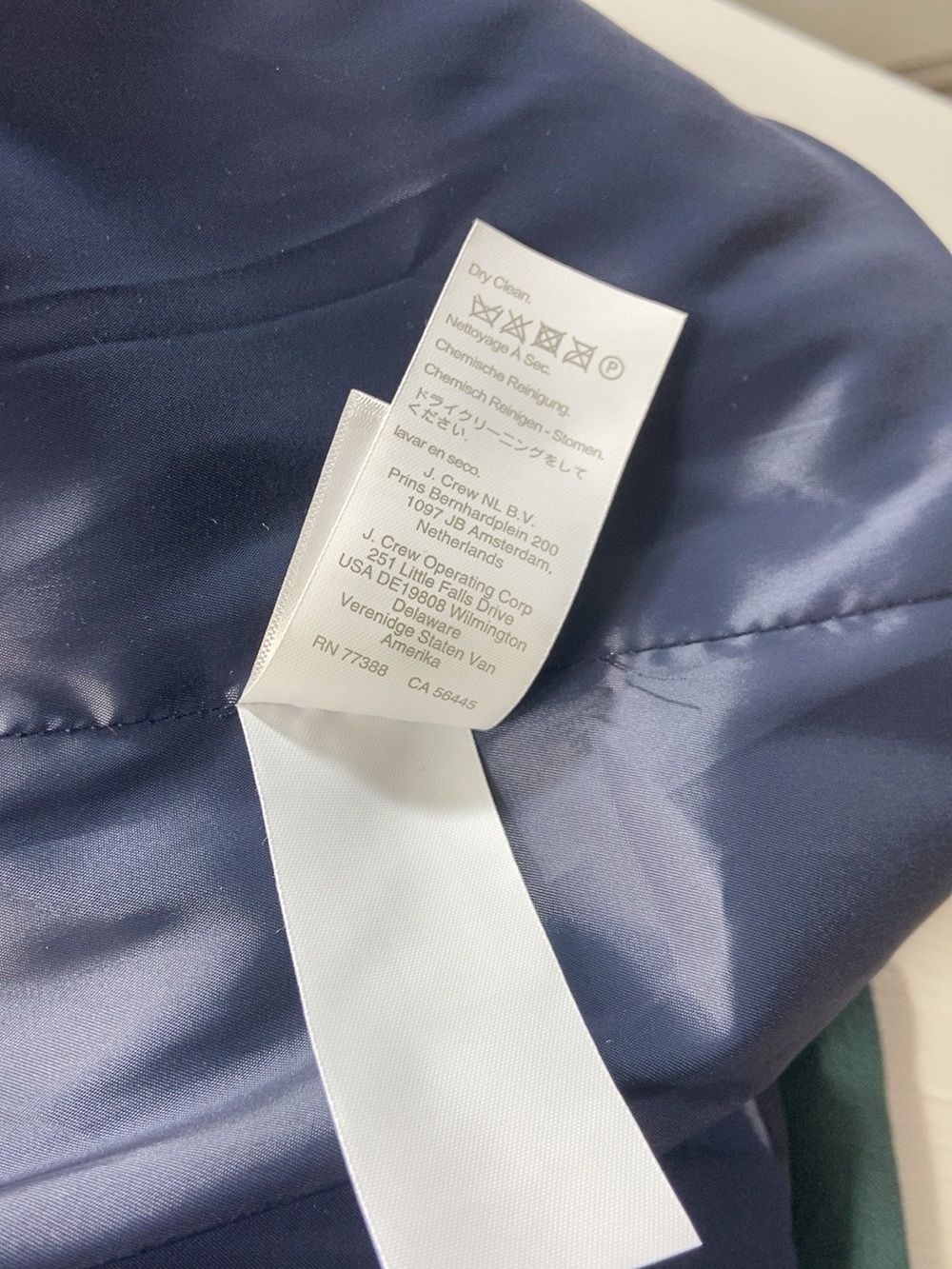 J.Crew Emerald Green Velvet Blazer Women’s Size 16 - Picture 10 of 11